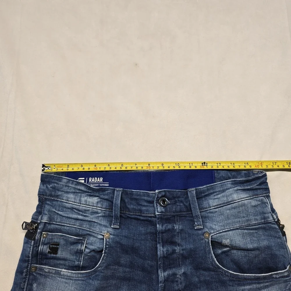 G Star Raw Radar Flightsuit Straight Tapered Jeans Men Size 31x32 Blue